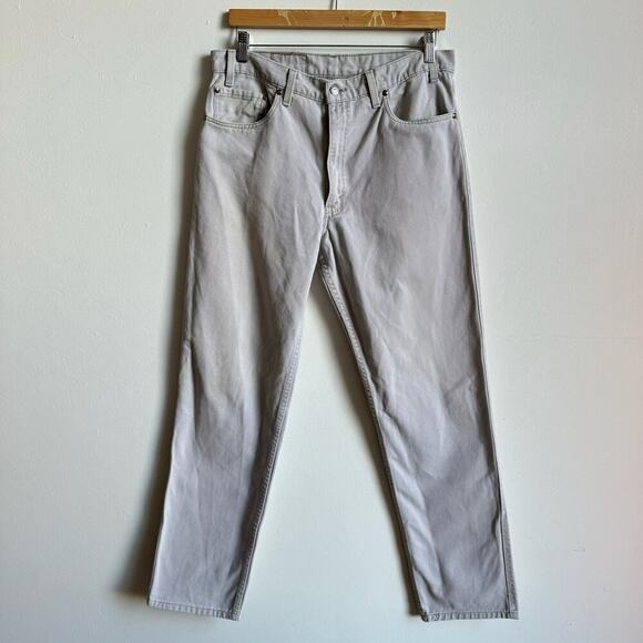 Vintage LEVI'S 540 Relaxed Fit Light Grey Jeans - Picture 1 of 7